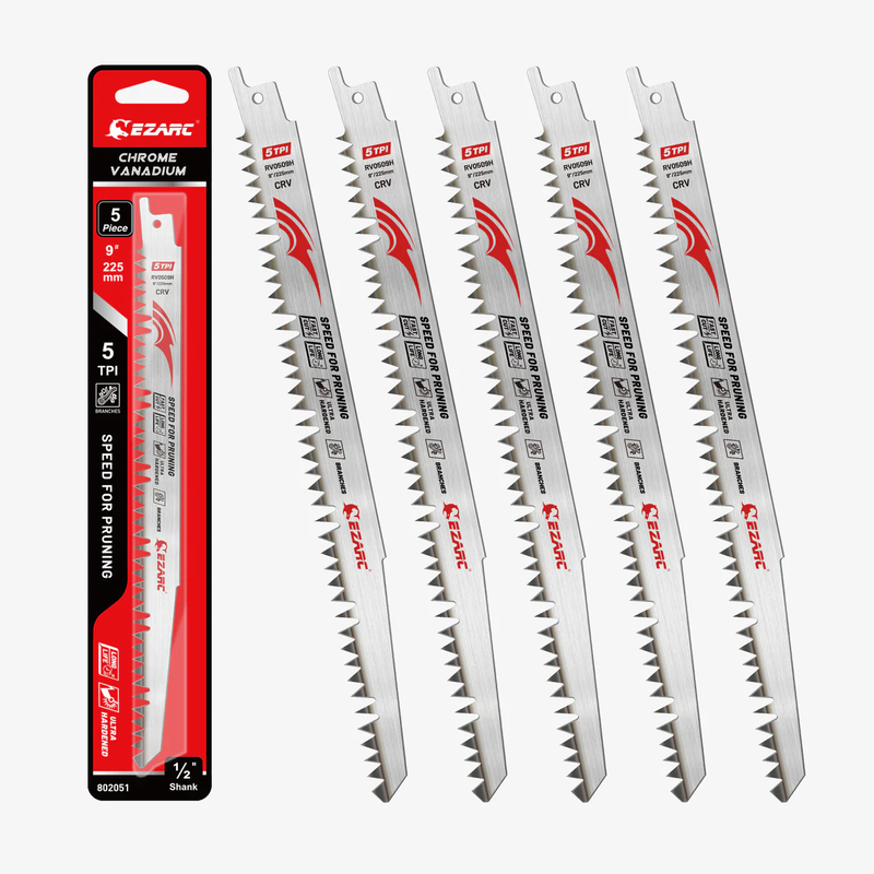Fleam Ground Teeth, 9/12 in, 5 TPI Reciprocating Saw Blade