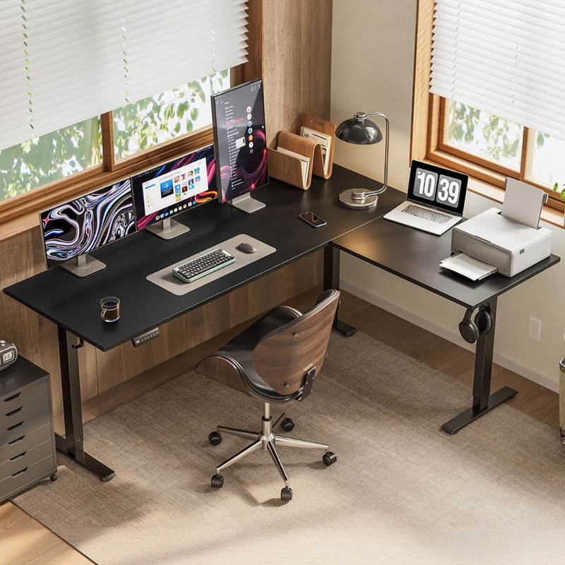 OffiGo 55" L-Shaped Electric Standing Desk
