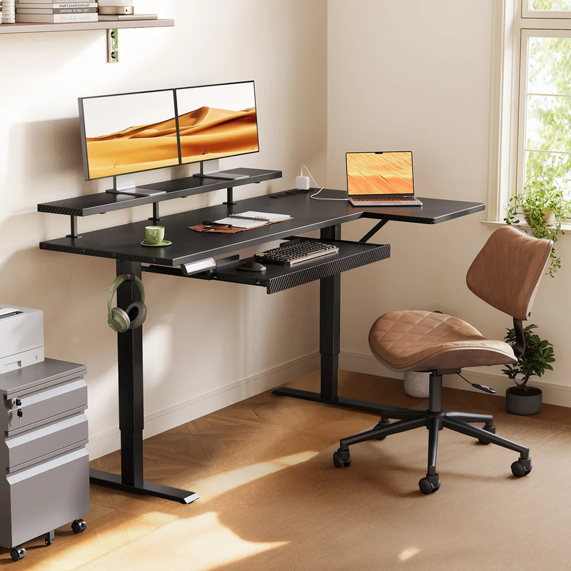 OffiGo 55" L-Shaped Electric Standing Desk