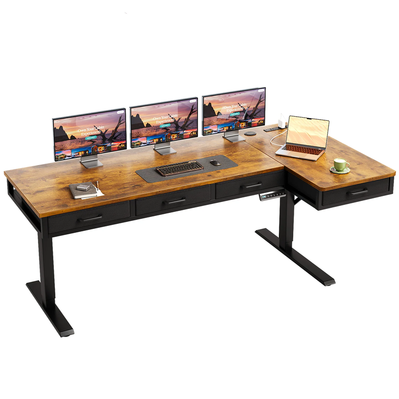 OffiGo 63" L-Shaped Electric Standing Desk
