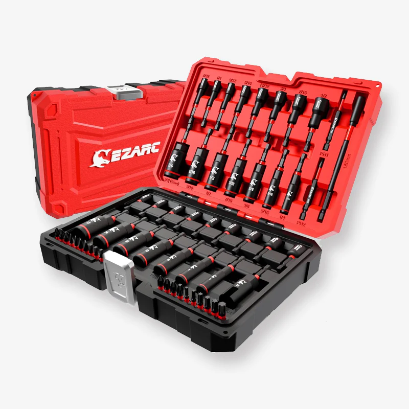 55PCS Magnetic Impact Nut Driver Set